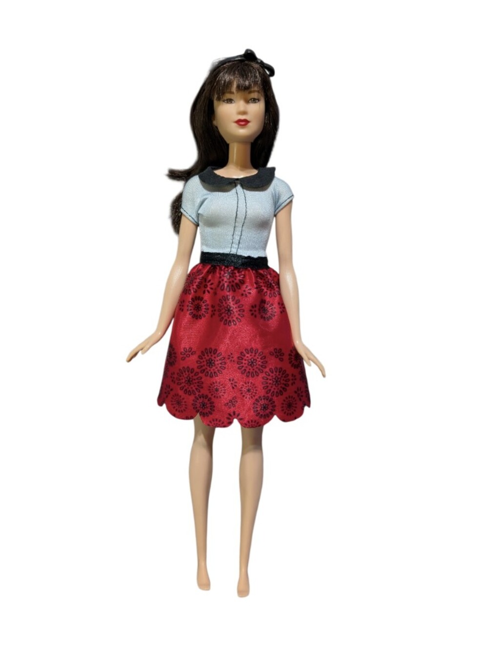 2 For $20 🩷 Barbie Fashionistas Doll #19 Ruby Red Floral Fashion Doll 2015